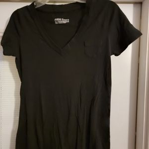 Black t-shirt with small front pocket